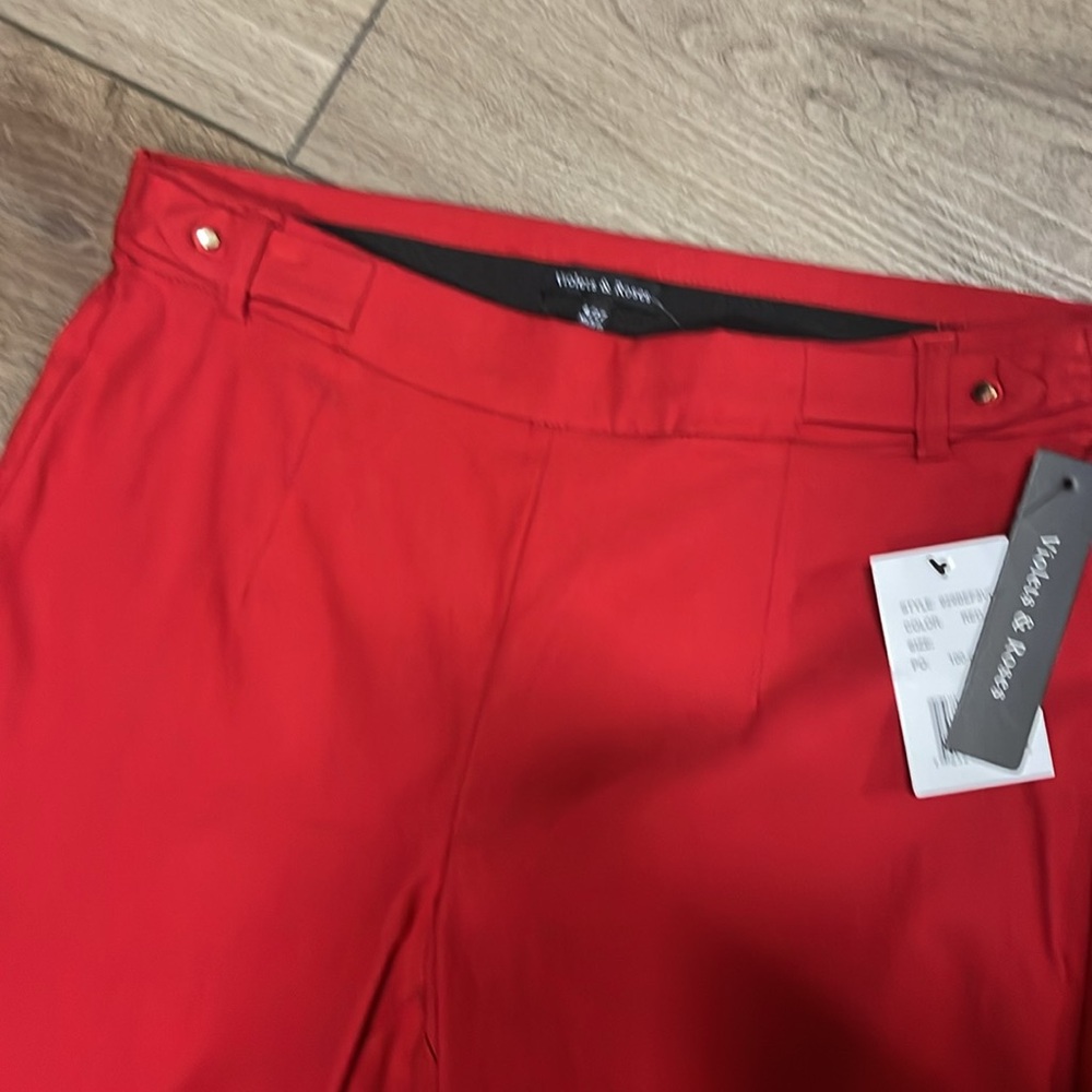 Violet and Roses - mid rise slim trousers - Red Size 4 - Picture 5 of 6